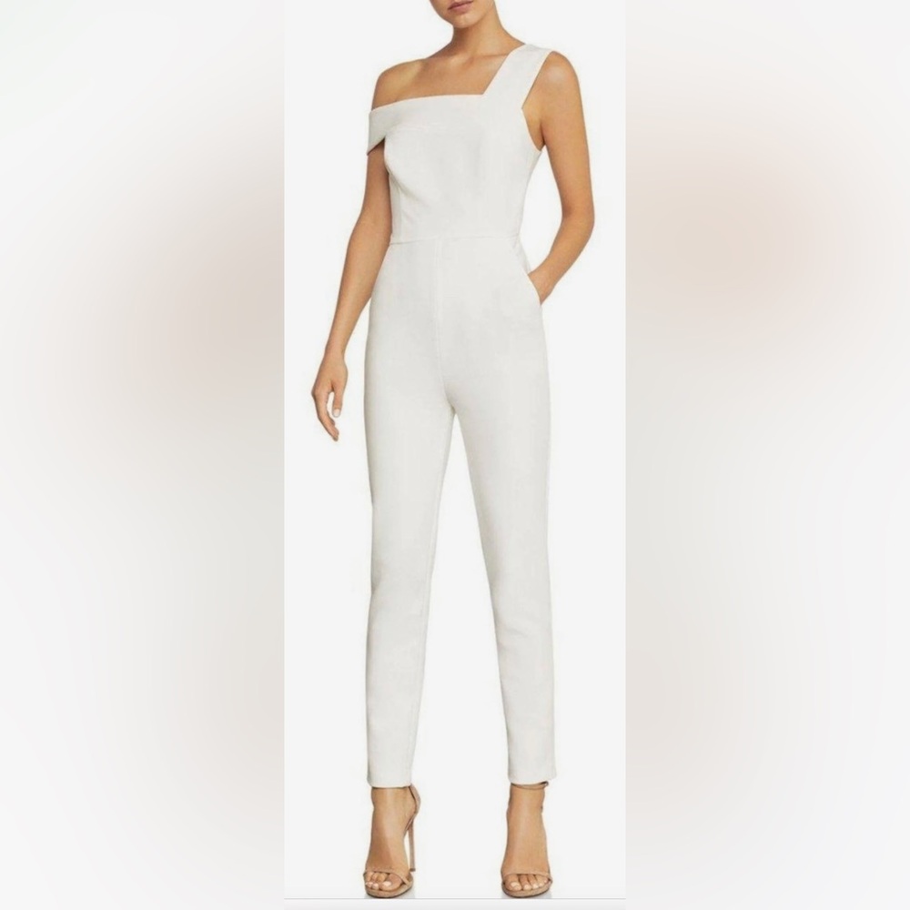Bcbgmaxazria White Jumpsuit